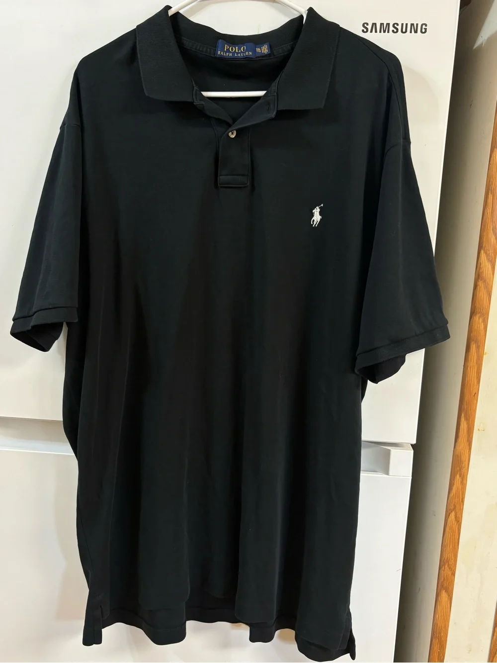 Polo by Ralph Lauren Black Polo with White Pony Logo